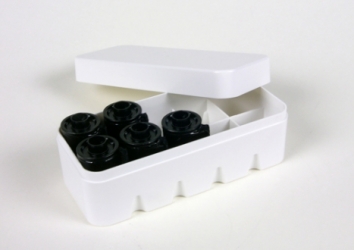 35mm Film Hard Case White - Holds 10 rolls of film