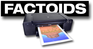 Factoids facts about inkjet papers and printers